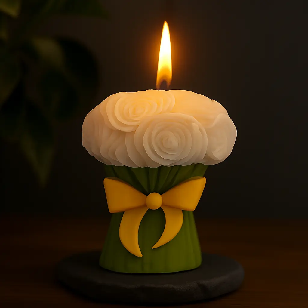 Rohinara handmade floral candles