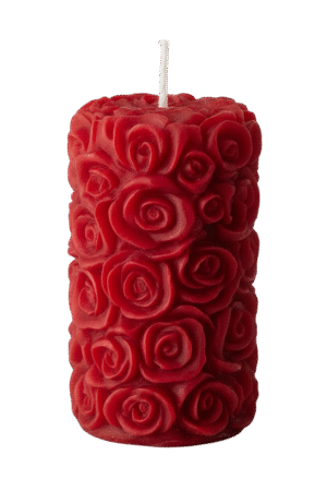 Rohinara scented handmade rose pillar Candles