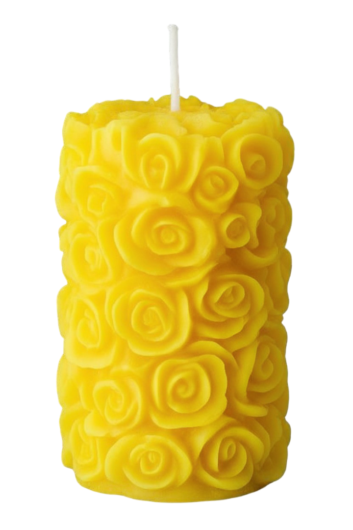 Rohinara scented handmade rose pillar Candles